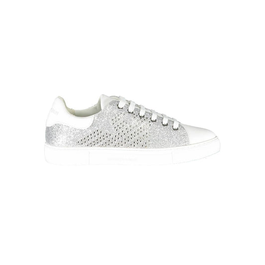 Emporio Armani sølvfarvet polyester damesko