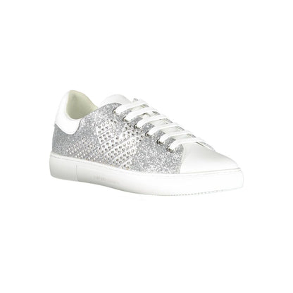 Emporio Armani sølvfarvet polyester damesko