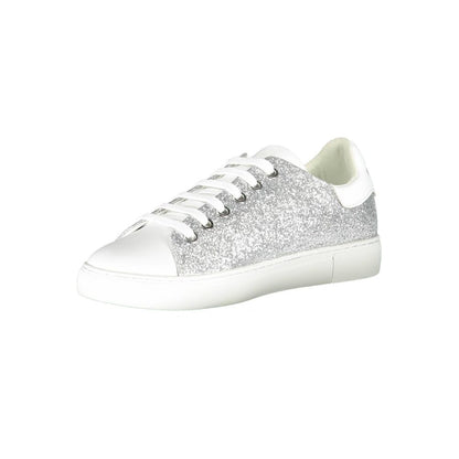 Emporio Armani sølvfarvet polyester damesko