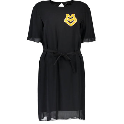 Love Moschino Sort Kjole Med Andre Fibre Til Kvinder