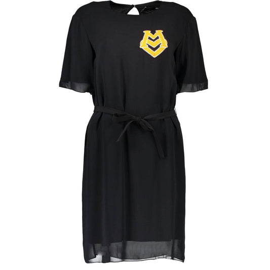 Love Moschino Sort Kjole Med Andre Fibre Til Kvinder