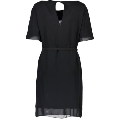 Love Moschino Sort Kjole Med Andre Fibre Til Kvinder