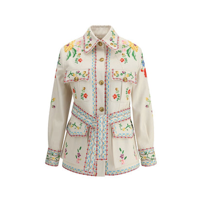 Valentino Broderet Denimjakke