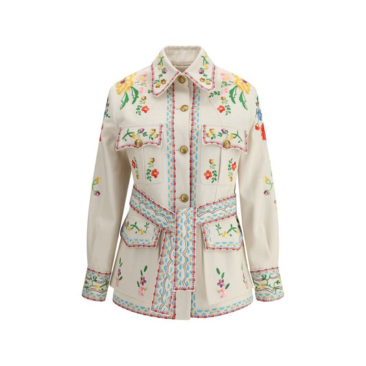 Valentino Broderet Denimjakke