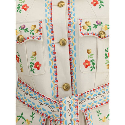 Valentino Broderet Denimjakke