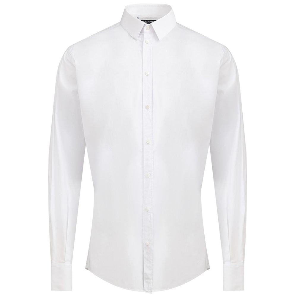 Dolce &amp; Gabbana Hvid Bomuldsskjorte