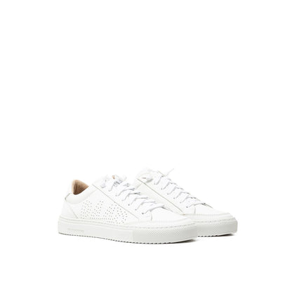 P448 Hvid Lædersneaker
