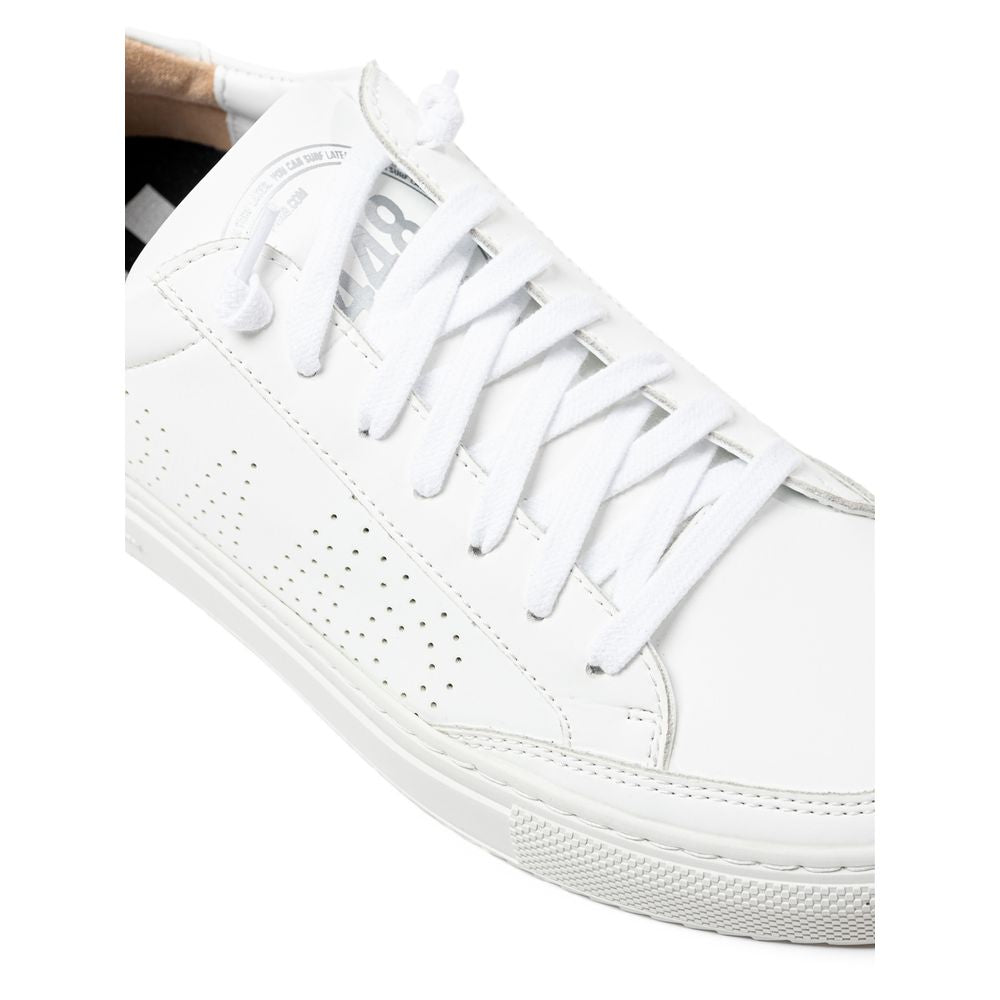P448 Hvid Lædersneaker