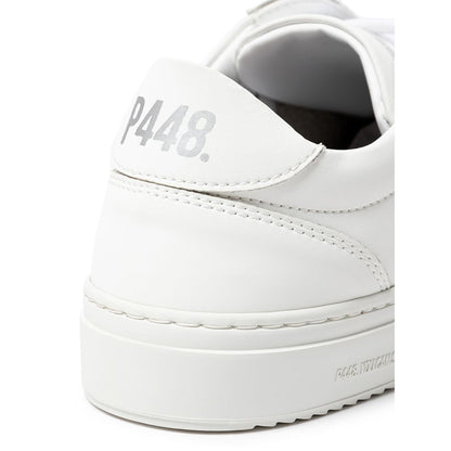 P448 Hvid Lædersneaker