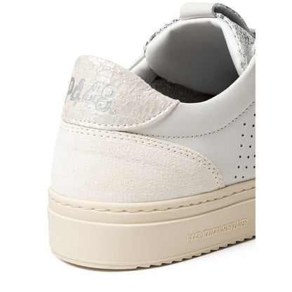 P448 Hvid Lædersneaker