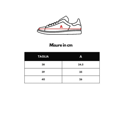 P448 Blå Lædersneaker