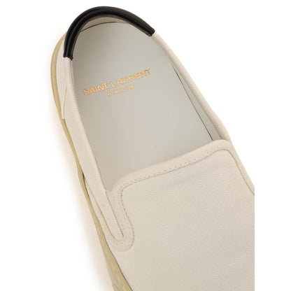Saint Laurent hvid bomuldssneaker