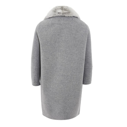 Herno elegant grå uldjakke for tidløs stil