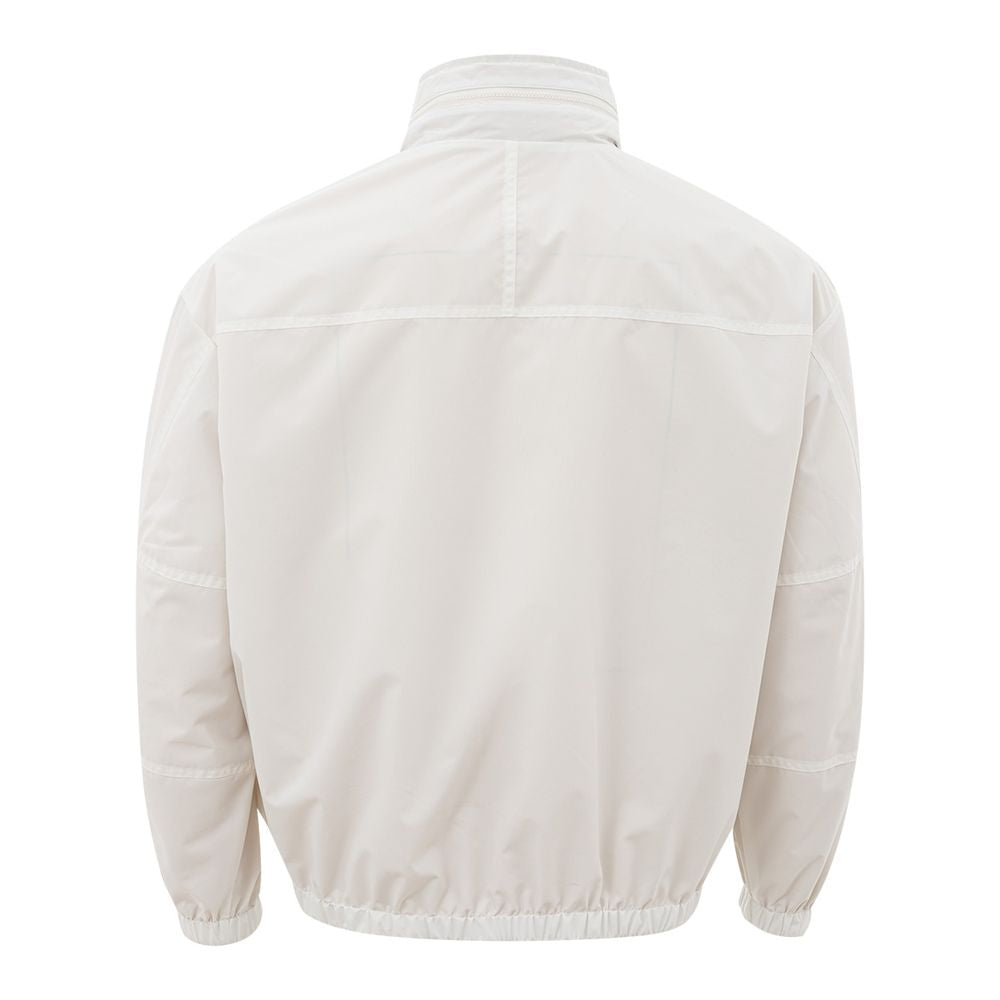 Armani Exchange Beige Polyamidjakke til den moderne mand