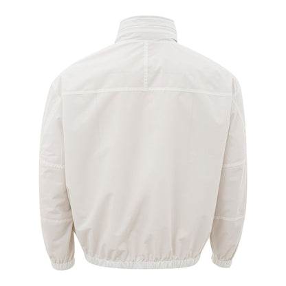 Armani Exchange Beige Polyamidjakke til den moderne mand