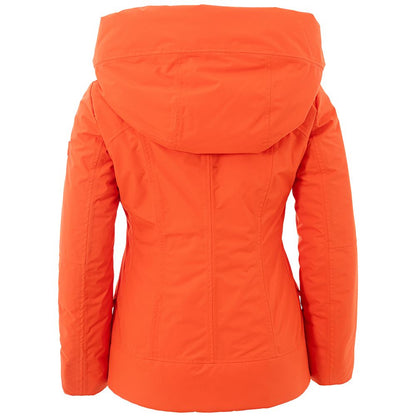 Peuterey Elegant Orange Polyesterjakke til Kvinder