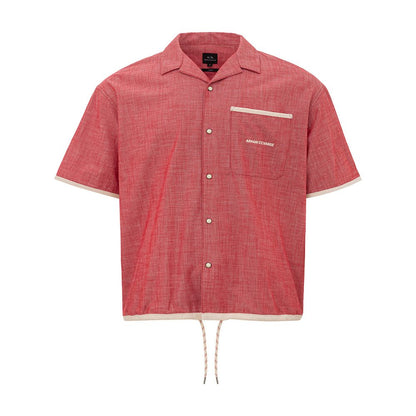 Armani Exchange Crimson Cotton Classic Herreskjorte