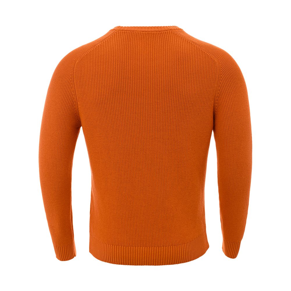 Gran Sasso italiensk bomulds chic orange sweater