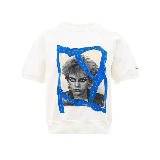 Maison Margiela Chic Hvid Bomuldstop til Stilentusiaster
