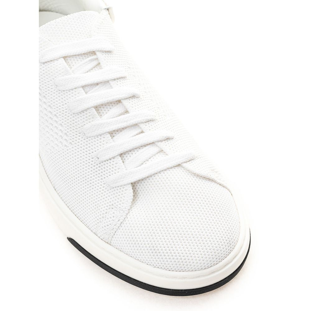 Casadei Elegante Hvide Lædersneakers