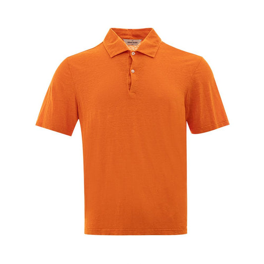 Gran Sasso Elegant Orange Hørpoloshirt