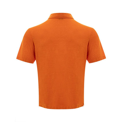 Gran Sasso Elegant Orange Hørpoloshirt
