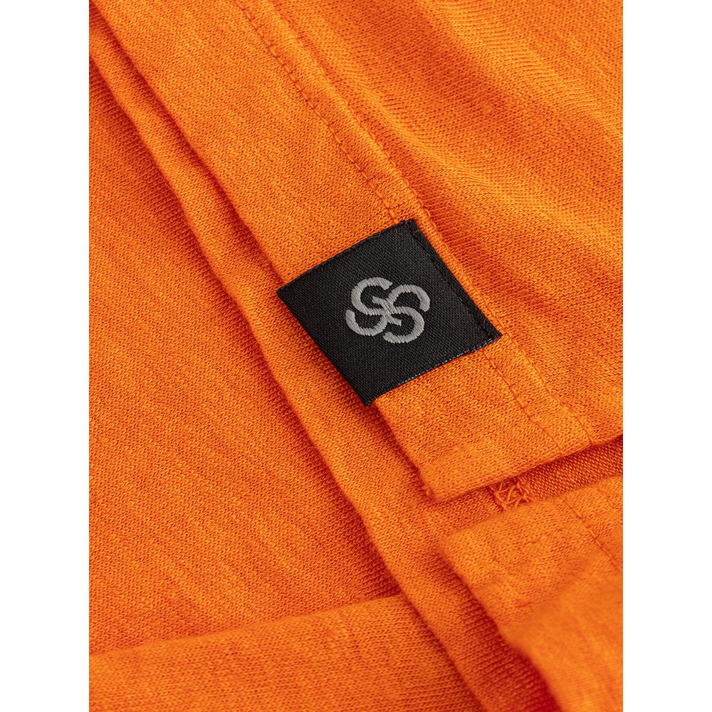Gran Sasso Elegant Orange Hørpoloshirt