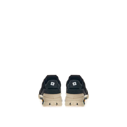 Lardini Black Suede Leather Sneaker