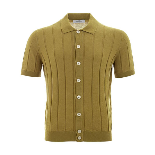 Gran Sasso Elegant Grøn Bomulds T-shirt til Herrer