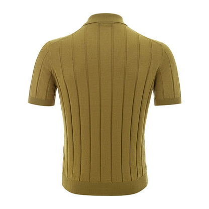 Gran Sasso Elegant Grøn Bomulds T-shirt til Herrer