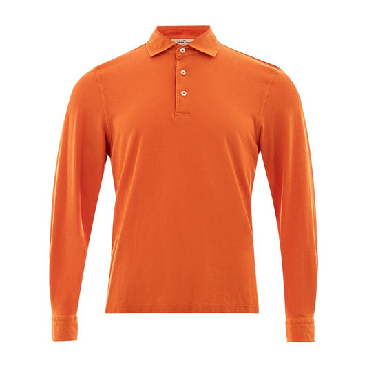 Gran Sasso Elegant Orange Bomuldspolo til Herrer