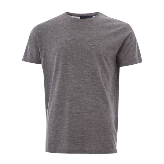 Lardini Elegant Grå Uld Designer T-shirt