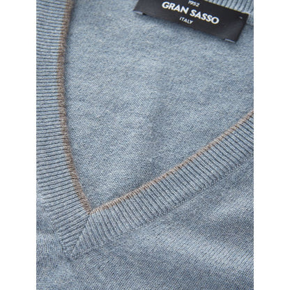 Gran Sasso Elegant Cashmere Sweater i Chic Grå