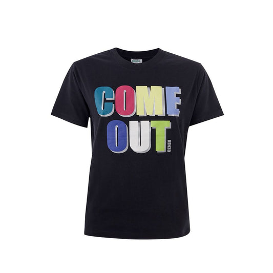 Kenzo Elegant Bomuld T-shirt i Tidløs Sort
