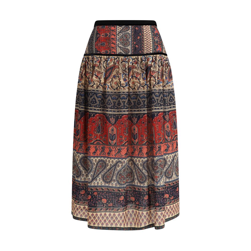 Valentino Voyage Imaginaire midi-nederdel