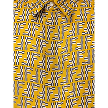 Fendi Gul Silkeskjorte