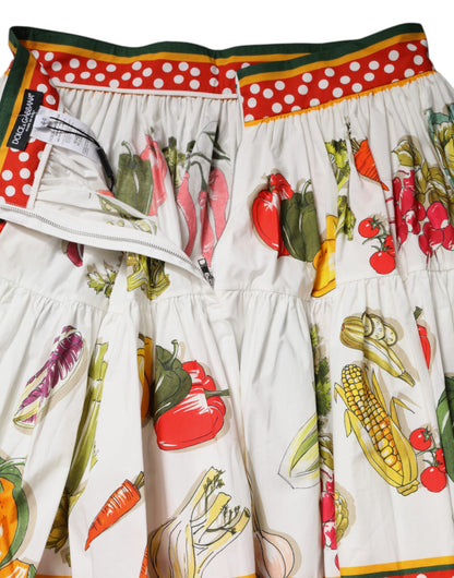 Dolce &amp; Gabbana Flerfarvet Printet Højtaljet Mini Nederdel