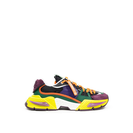 Dolce &amp; Gabbana flerfarvet stof- og lædersneaker