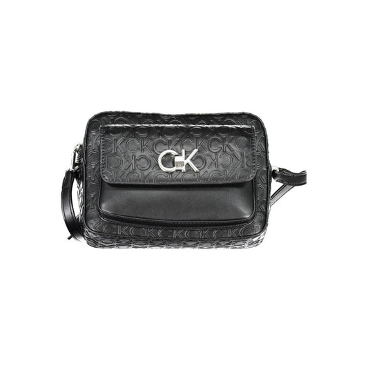 Calvin Klein sort polyester håndtaske
