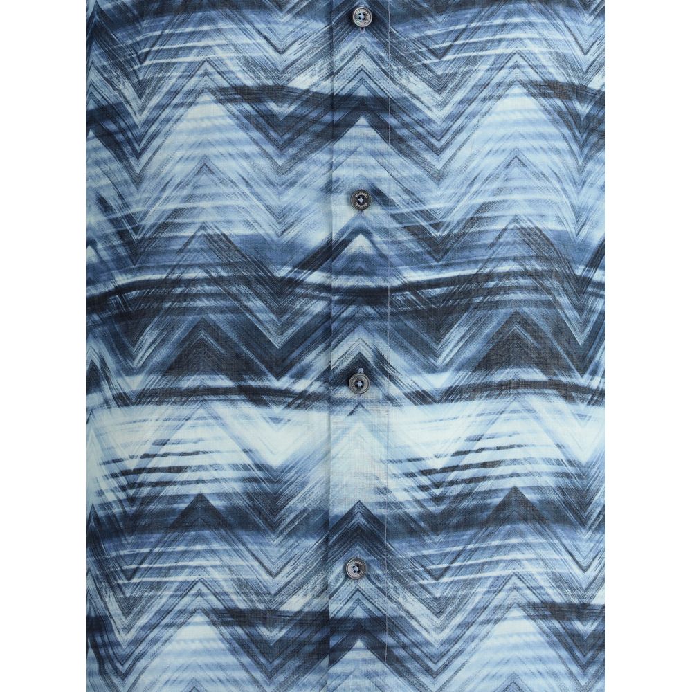 Missoni kortærmet skjorte med zigzag-mønster