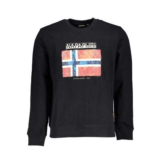 Napapijri sort bomulds herretrøje
