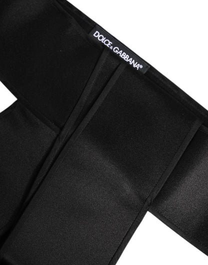 Dolce &amp; Gabbana sort satin bred taljebælte
