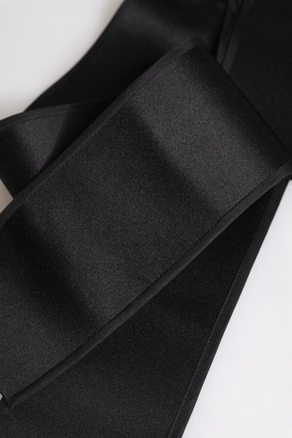 Dolce &amp; Gabbana sort satin bred taljebælte