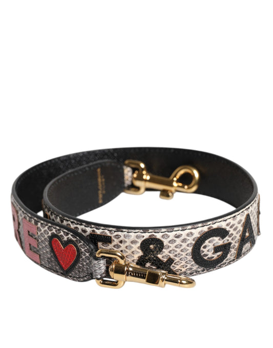 Dolce &amp; Gabbana Multicolor DG AMORE Patch-taske med skulderrem