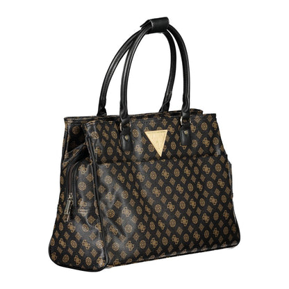 Guess Jeans Brun Polyethylen Håndtaske