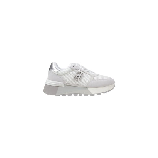 Liu Jo Sølvfarvet Lædersneaker