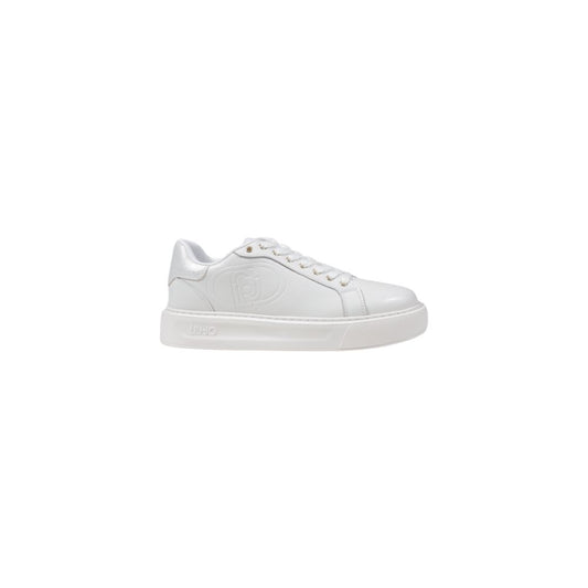 Liu Jo Cremefarvede Lædersneaker