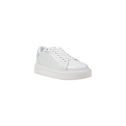 Liu Jo Cremefarvede Lædersneaker