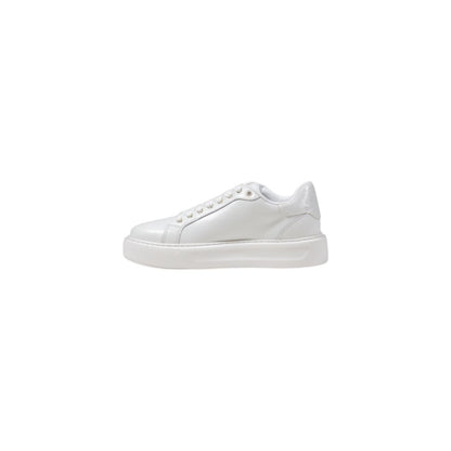 Liu Jo Cremefarvede Lædersneaker