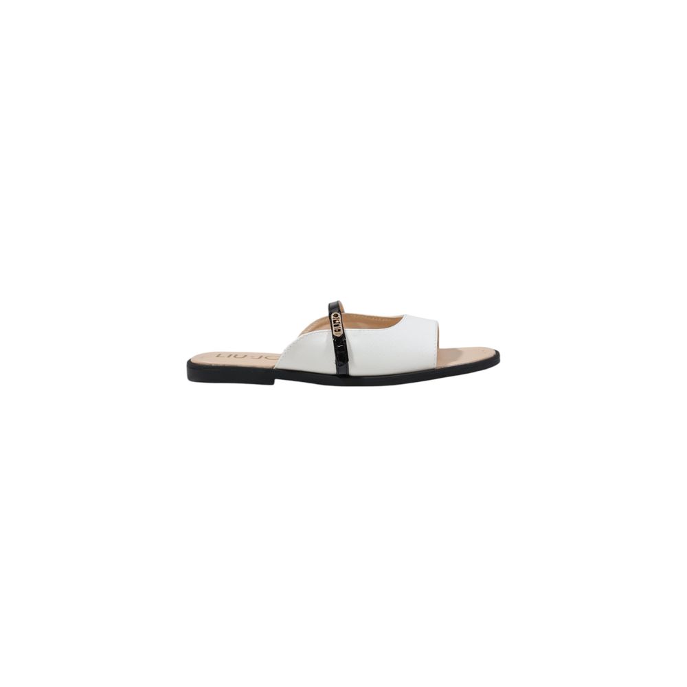 Liu Jo Sorte Og Hvide Polyethylen Sandaler